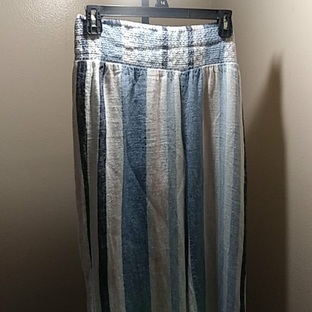 EUC Cotton linen wide leg women's pants